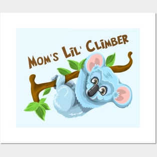 Koala Gifts for Kids Mom's Little Climber Zoo Wild Animal Design Posters and Art